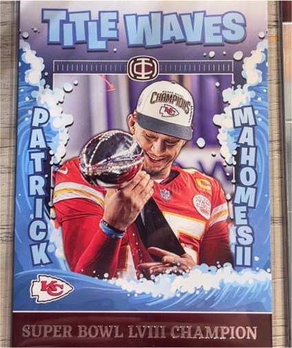 2025 Panini Icon Collection #TW-6 Patrick Mahomes II Title Waves — front
