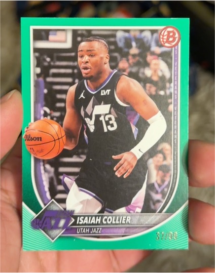 2025-26 Bowman Basketball #114 Isaiah Collier Utah Jazz — front
