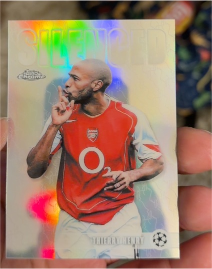2025-26 Topps Chrome UEFA Silenced #SHH-2 Thierry Henry — front