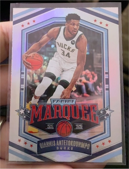 2021-22 Panini Chronicles Marquee #362 Giannis Antetokounmpo — front