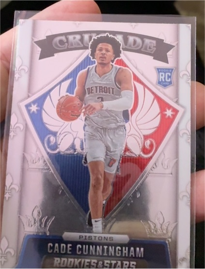 2021-22 Panini Chronicles Crusade #617 Cade Cunningham Rookie — front