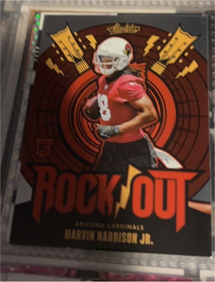 2024 Panini Absolute #RO-MHJ Marvin Harrison Jr. Rock Out Arizona Cardinals — front