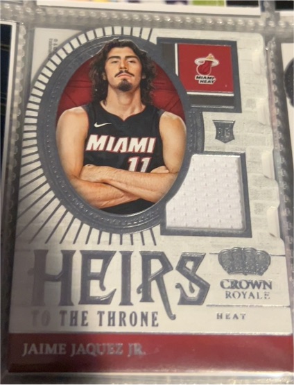 2023-24 Panini Crown Royale #HT-JAQ Jaime Jaquez Jr. — front