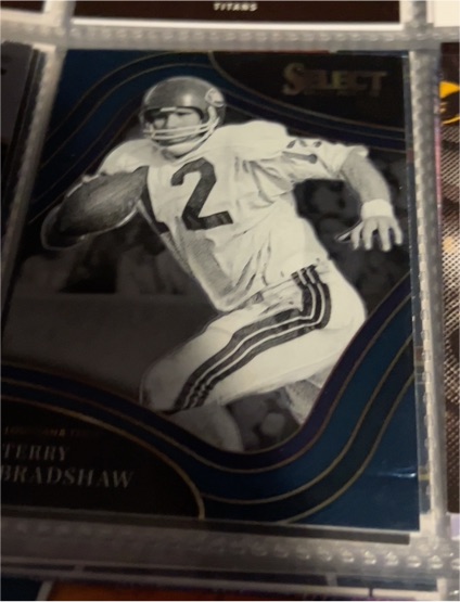 2022 Panini Select Draft Picks #149 Terry Bradshaw Field Level Blue — front
