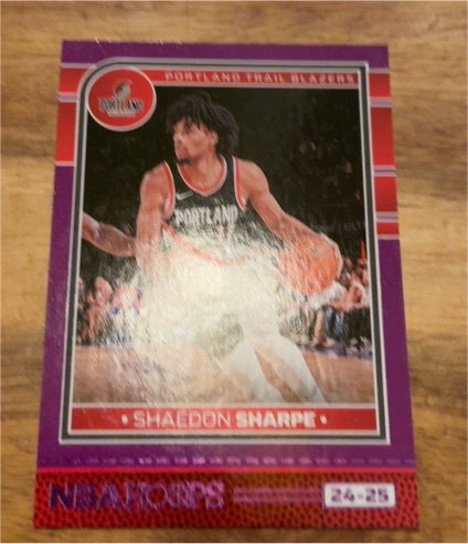 2024-25 Panini NBA Hoops #184 Shaedon Sharpe — front