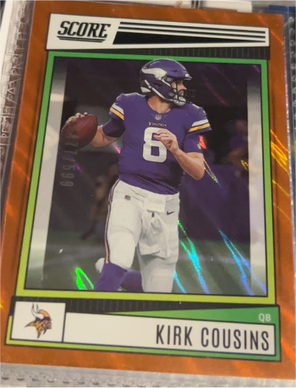 2022 Panini Score #106 Kirk Cousins — front