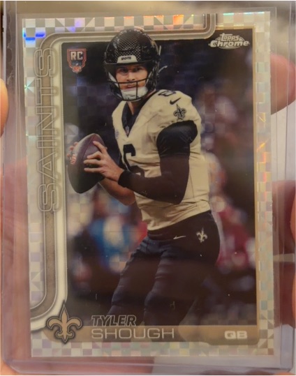 2025 Topps Chrome #398 Tyler Shough — front
