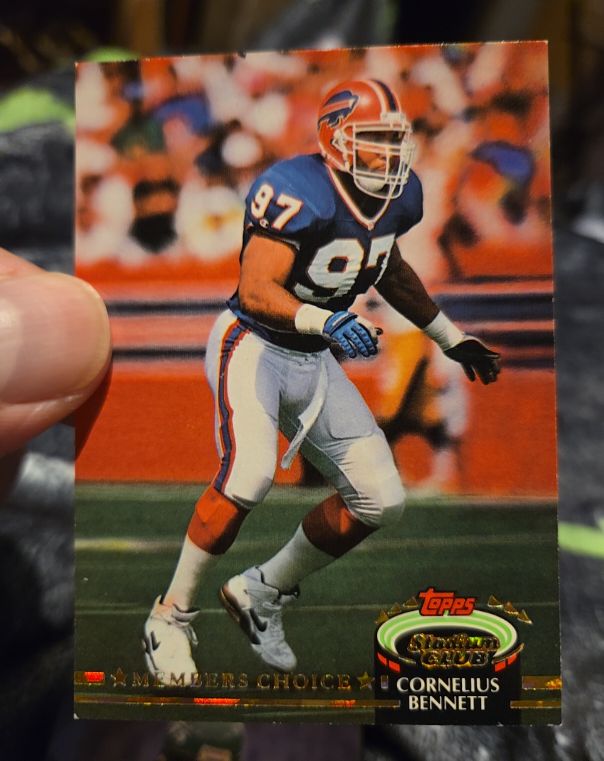 1992 Topps Stadium Club #296 Cornelius Bennett — front