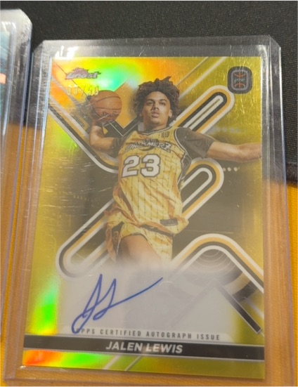 2022-23 Topps Finest OTE Overtime Elite Finest Auto Jalen Lewis #FA-JL — front