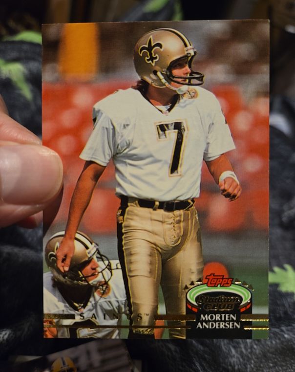 1992 Topps Stadium Club #495 Morten Andersen — front