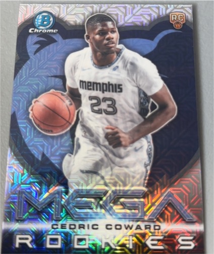 2025-26 Bowman Chrome #MR-11 Cedric Coward Mega Rookies Mojo Refractor RC — front