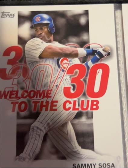 2023 Topps Series 1 #WC-11 Sammy Sosa Welcome to the Club 30/30 — front