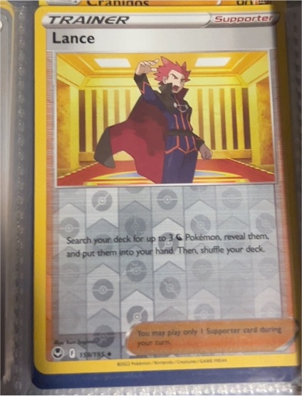 2022 Pokémon Silver Tempest #159 Lance — front