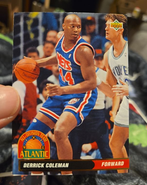 1992-93 Upper Deck #AD2 Derrick Coleman All Division Team — front