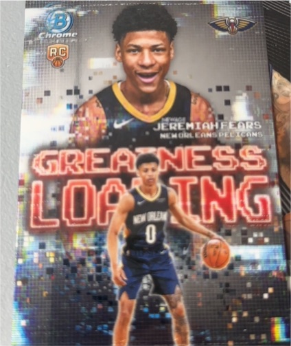 2025-26 Bowman Chrome #GL-7 Jeremiah Fears Greatness Loading — front