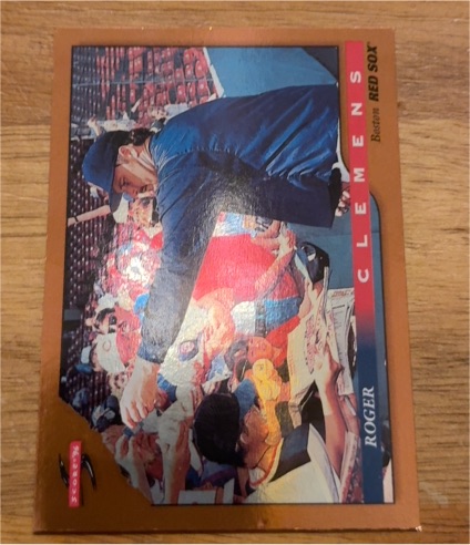 1996 Score Dugout Collection #58 Roger Clemens — front