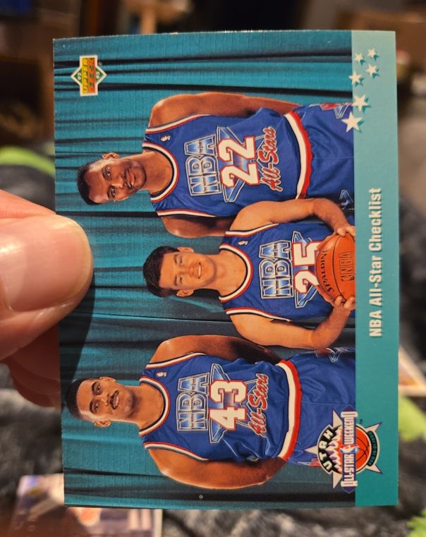 1992-93 Upper Deck #421 NBA All-Star Checklist — front
