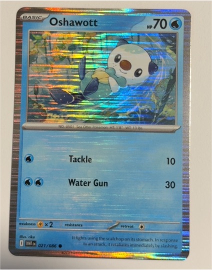 2025 Pokémon SV11 White Flare #021 Oshawott — front