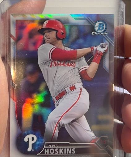 2016 Bowman Chrome Draft #BDC-186 Rhys Hoskins — front