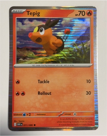 2025 Pokémon SV: White Flare #011 Tepig — front
