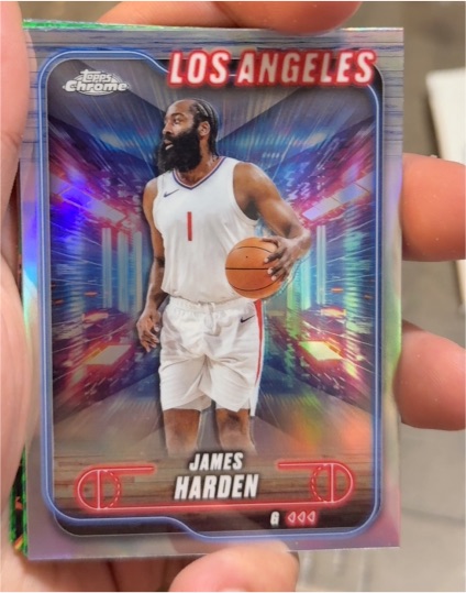 2024-25 Topps Chrome #198 James Harden — front