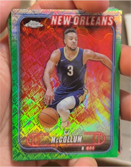 2024-25 Topps Chrome #157 CJ McCollum — front