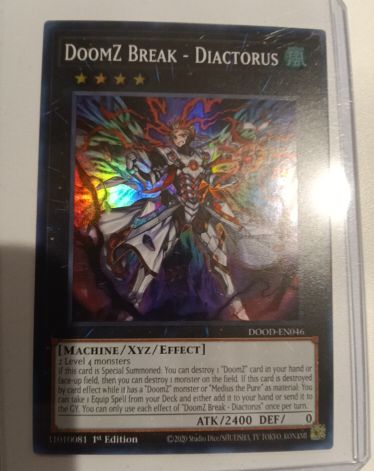 2020 Yu-Gi-Oh! DOOD-EN046 DoomZ Break - Diactorus — front