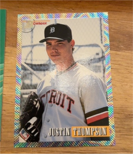 1993 Bowman #366 Justin Thompson — front