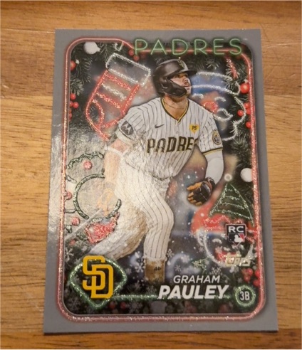 2024 Topps Holiday #H15 Graham Pauley — front
