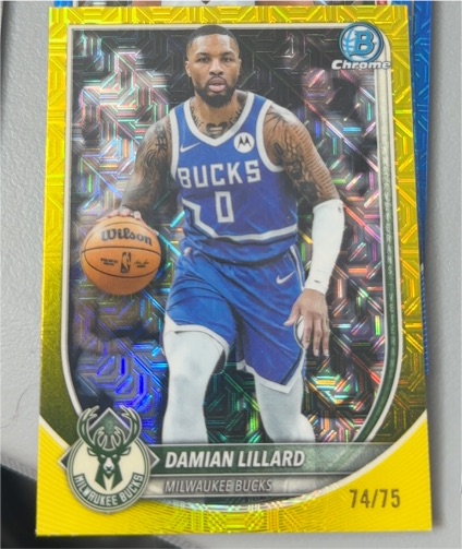 2025-26 Bowman Chrome #BCV-81 Damian Lillard — front