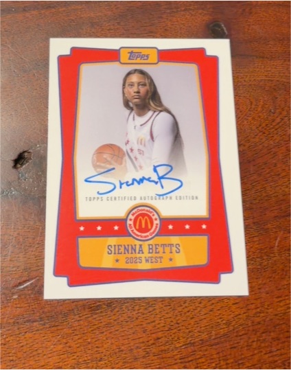 2025 Topps Chrome McDonald's All American #EA-SB Sienna Betts — front