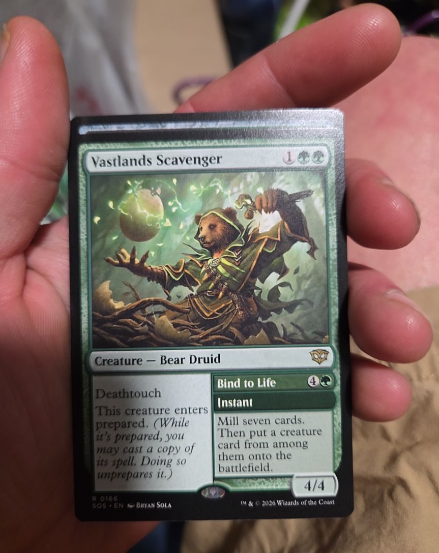 2026 Secrets of Strixhaven #166 Vastlands Scavenger — front