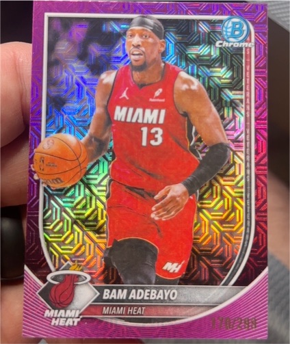 2025 Bowman Chrome #BCV-89 Bam Adebayo — front