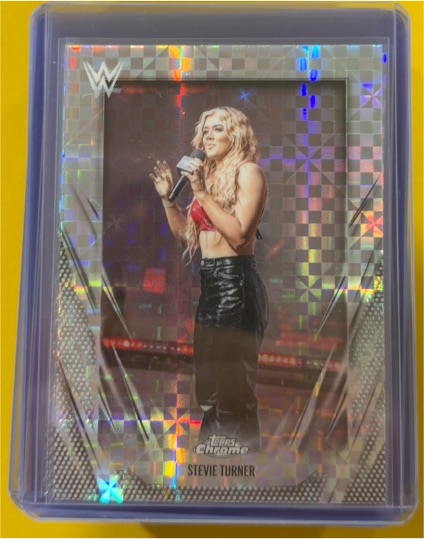 2026 Topps Chrome WWE #147 Stevie Turner X-Fractor — front
