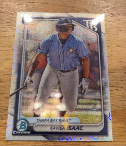 2024 Bowman Chrome Mojo Refractor #BCP-133 Xavier Isaac — front