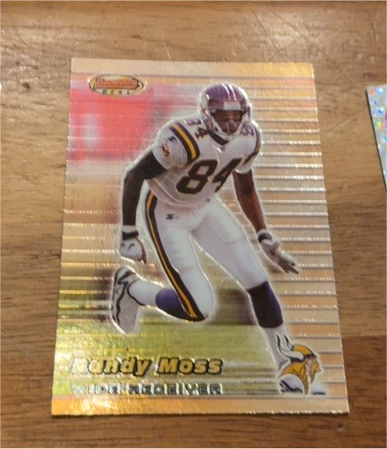 1999 Bowman's Best #1 Randy Moss — front