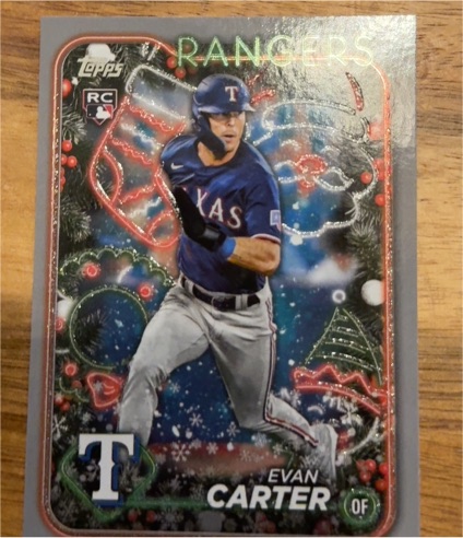 2024 Topps Holiday #H141 Evan Carter — front