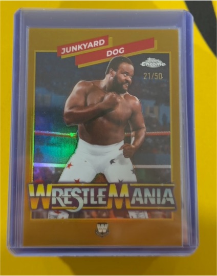 2026 Topps Chrome WWE #WMR-13 Junkyard Dog WrestleMania Recall — front