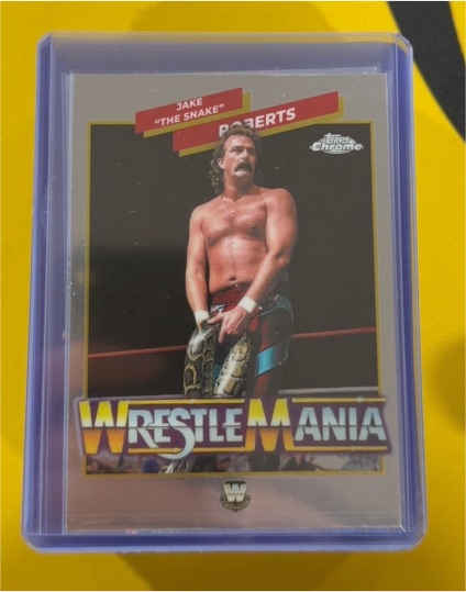 2026 Topps Chrome WWE WrestleMania #WMR-4 Jake "The Snake" Roberts — front