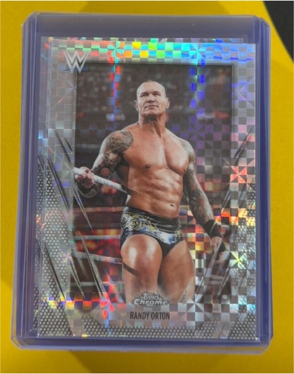 2026 Topps Chrome WWE #72 Randy Orton X-Fractor — front