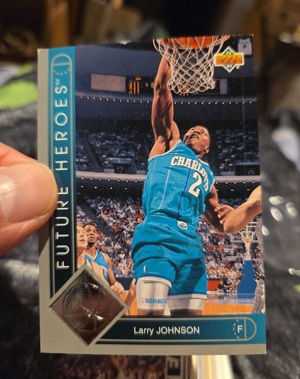 1993-94 Upper Deck Future Heroes #31 Larry Johnson — front