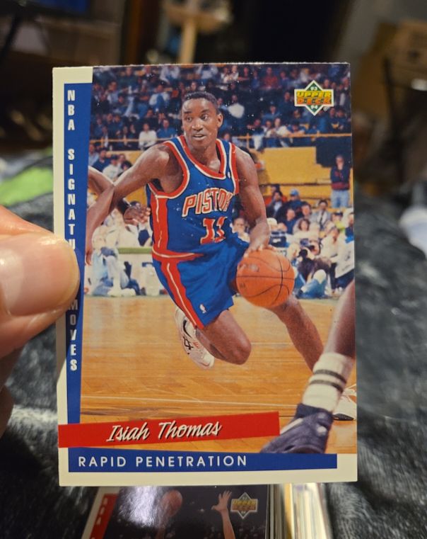 1993 Upper Deck #245 Isiah Thomas Detroit Pistons Rapid Penetration — front