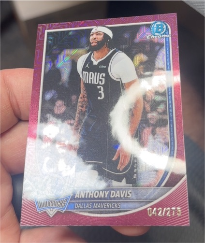 2025 Bowman Chrome #BCV-131 Anthony Davis — front