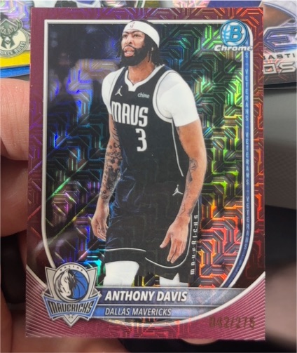 2025 Bowman Chrome #BCV-131 Anthony Davis — front
