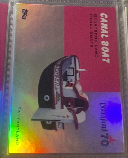 2025 Topps Disneyland 70th Canal Boat #T54-19 — front