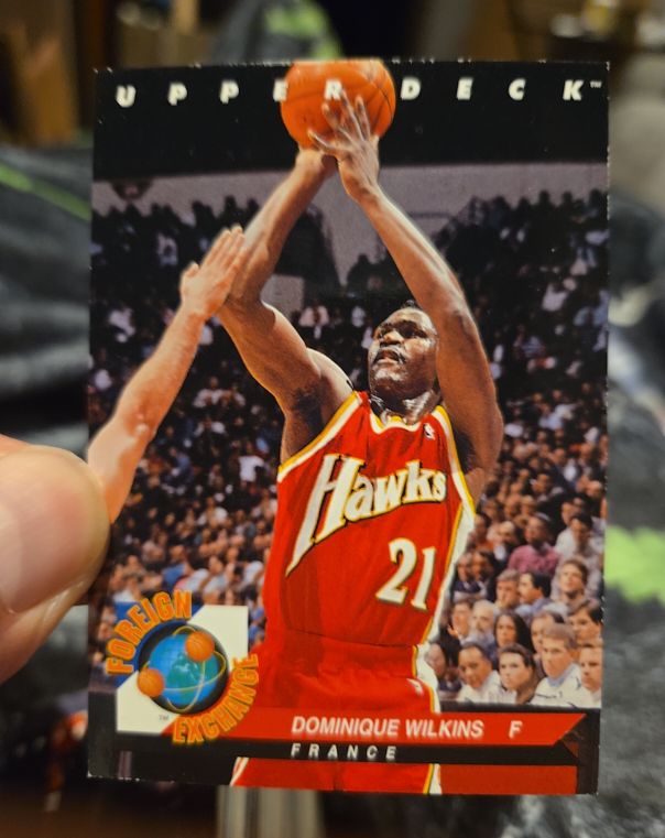 1992-93 Upper Deck Foreign Exchange #FE10 Dominique Wilkins — front