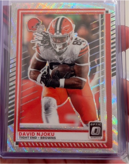 2025 Panini Donruss Optic #76 David Njoku — front