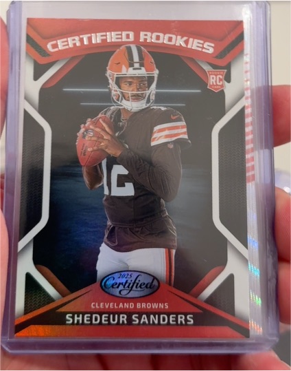 2025 Panini Certified #CRK-SSS Shedeur Sanders — front