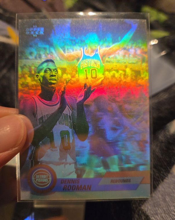 1992-93 Upper Deck #AW3 Dennis Rodman Award Winner Holograms — front