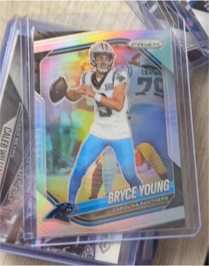 2025 Panini Prizm #5 Bryce Young Silver Prizm Carolina Panthers — front